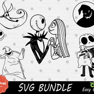 Outline Jack SVG Bundle - Cricut SVG - SVG Cut File - Digitaldruck - Easy Cut - Hochwertiges - Weihnachtssvg - Oogie - Zero