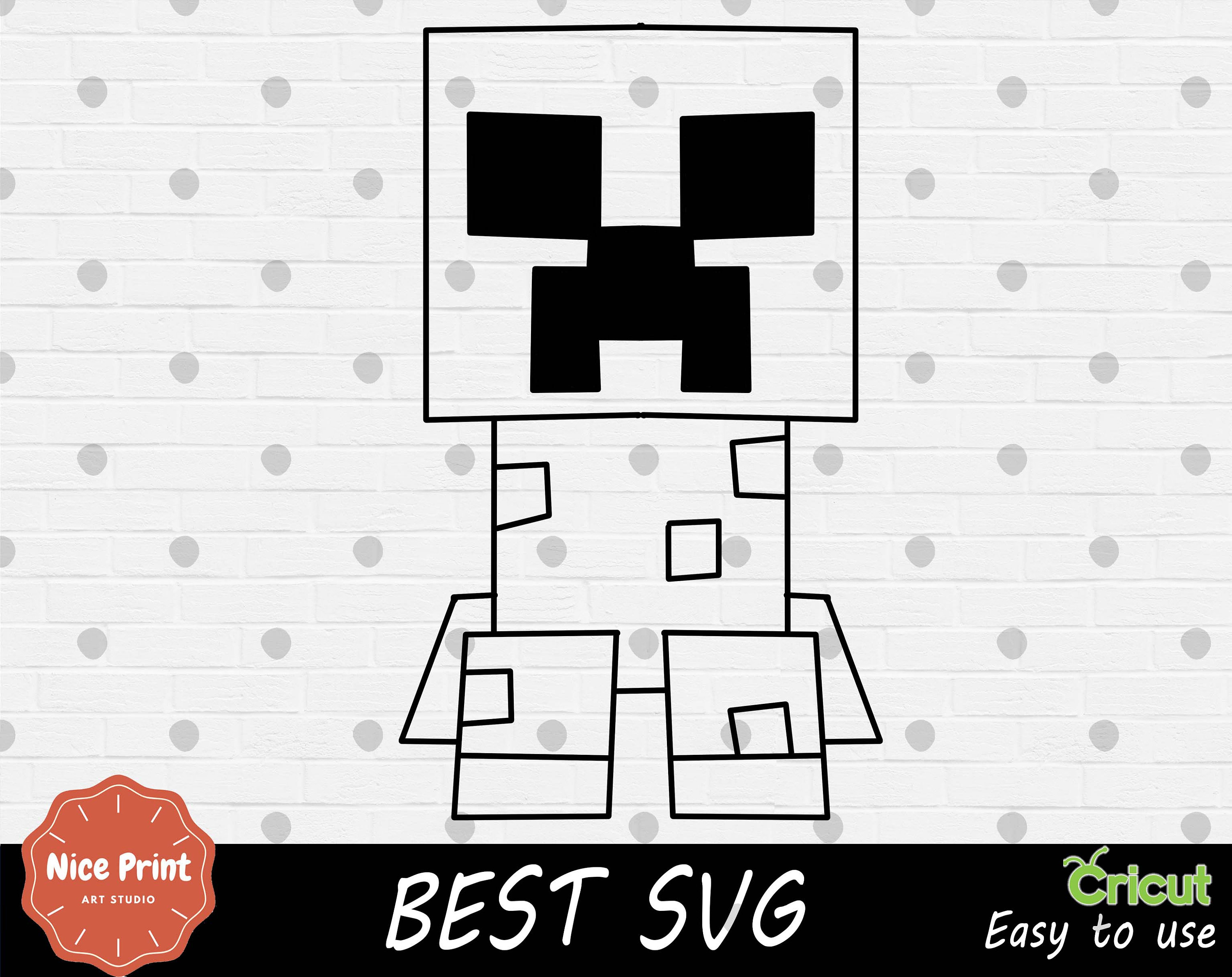 Buy Creeper Minecraft Svg/ Creeper Cricut File/ Creeper Layered