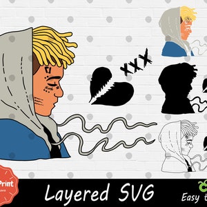 Layered SVG for Cricut - Cricut SVG for Fans - Svg Cut File - Digital Print - Easy Cut - High Quality PNG - Artist rapper svg
