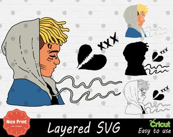 Layered SVG for Cricut - Cricut SVG for Fans - Svg Cut File - Digital Print - Easy Cut - High Quality PNG - Artist rapper svg