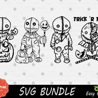 Trick 'R Treat, Trick or Treat, Sam SVG Cut File, Clipart, Print ...