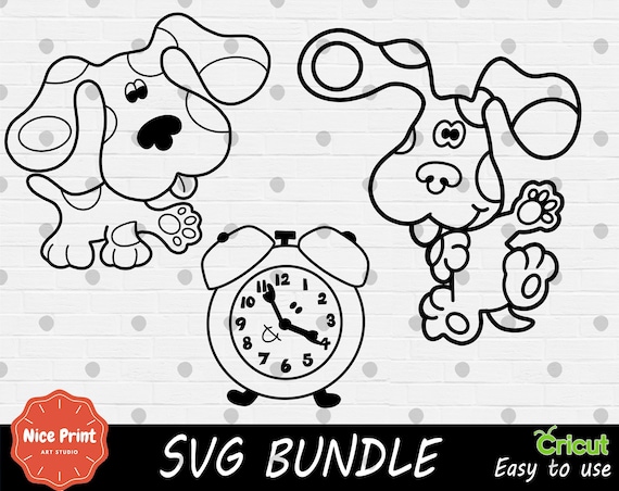 Download Outline Blues Clues Svg Bundle Cricut Svg Svg Cut File Etsy