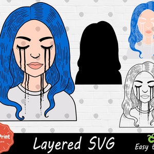 SVG em camadas para Cricut - Cricut SVG para fãs - Arquivo de corte SVG - Impressão digital - Corte fácil - PNG de alta qualidade