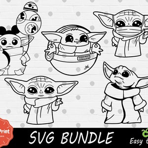 Outline Alien SVG Bundle - Cricut SVG - SVG Cut File - Impression numérique - Easy Cut - Haute Qualité - Clipart