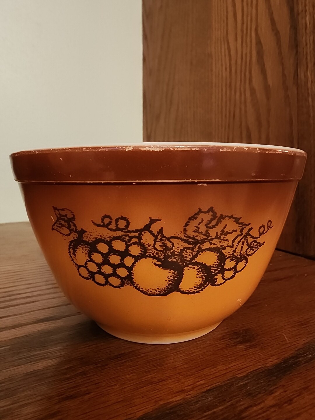 Pyrex 407 Pyrex Old Orchard Mixing Bowl #407 1.5pt - Etsy