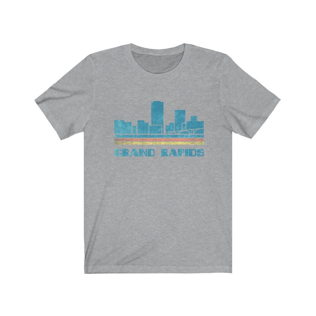 Grand Rapids Shirt Grand Rapids City Michigan MI Skyline Tee Etsy