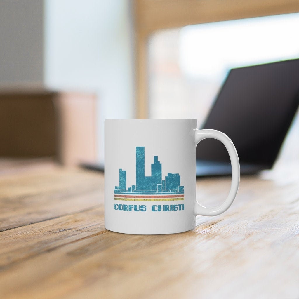Corpus Christi Mug Corpus Christi City Texas TX Skyline Coffee Etsy