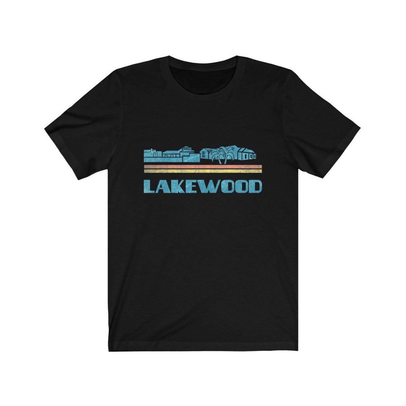 Lakewood Shirt Lakewood City Colorado CO Skyline Tee Cityscape Etsy