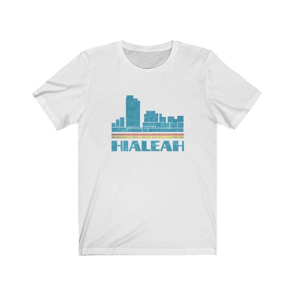 Hialeah Shirt Hialeah City Florida FL Skyline Tee Cityscape Etsy UK