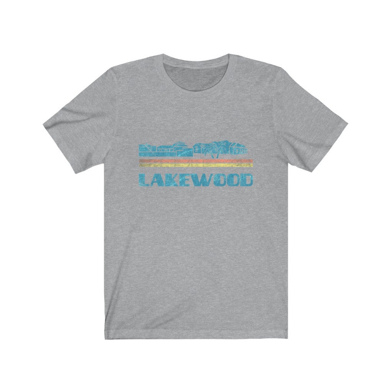 Lakewood Shirt Lakewood City Colorado CO Skyline Tee Cityscape Etsy