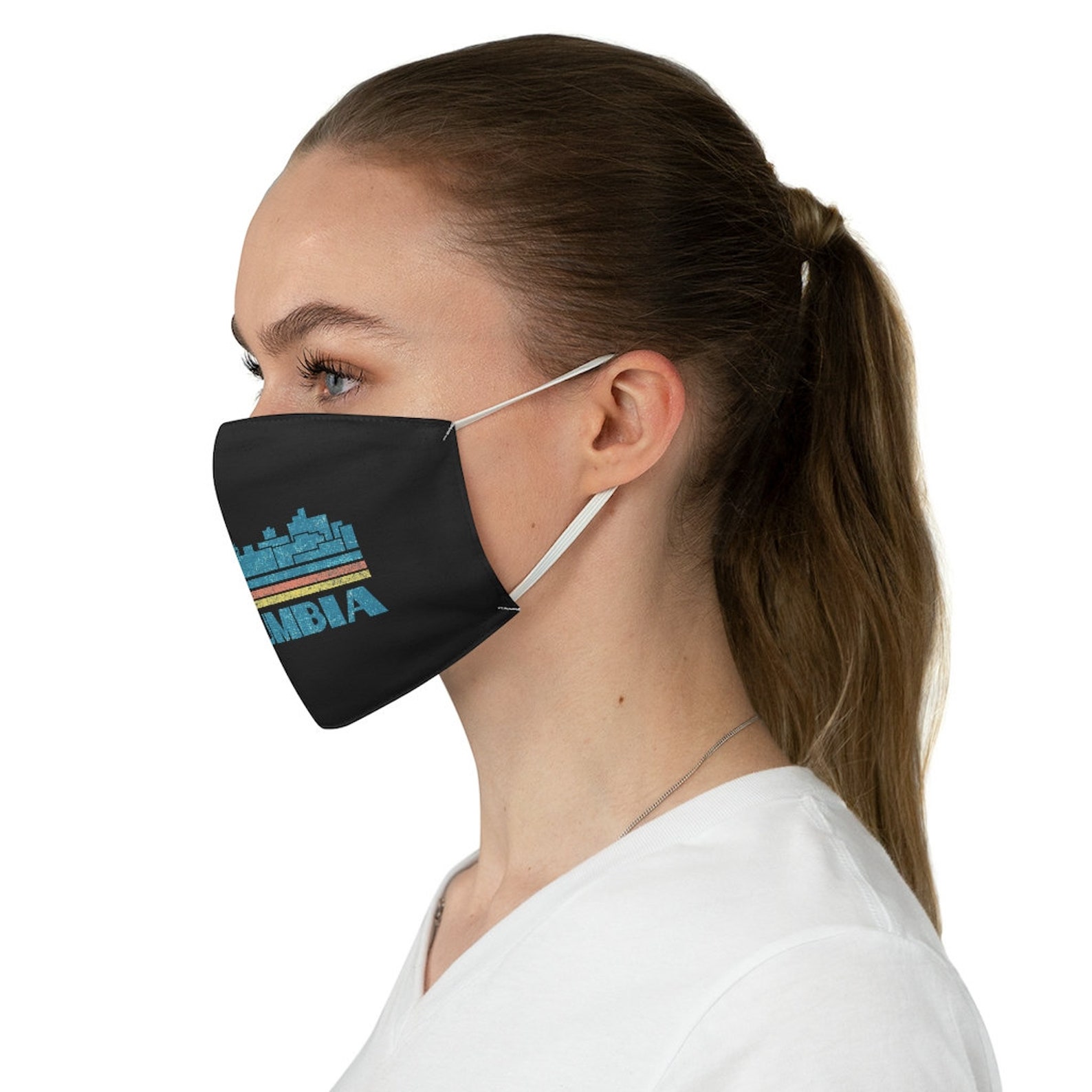 Columbia Face Mask Columbia City Missouri Skyline Mask | Etsy