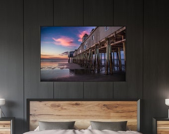 Picture  - Sunrise from Old Orchard Beach Pier, Maine