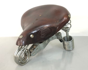Primus Thick Leather Bicycle Saddle by Lepper, Made in Holland