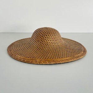 Mid-century Italian Wicker Hat
