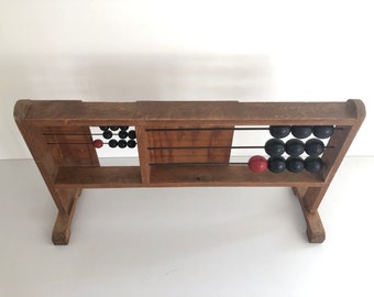 ドイツのヴィンテージそろばん 素晴らしい大型アンティーク学校用そろばん、30 年代 / 40 年代