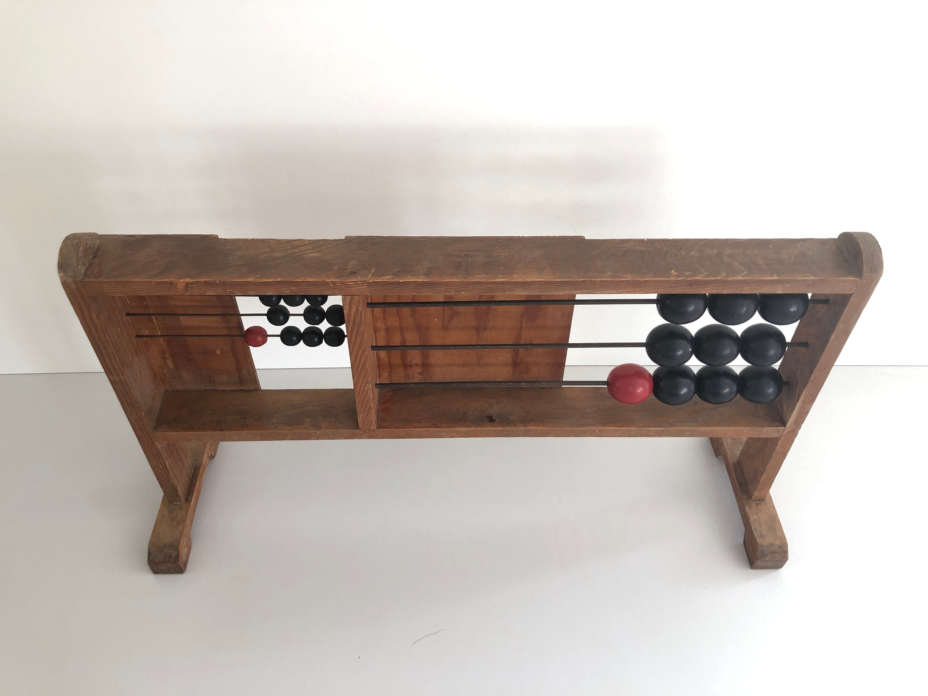 ドイツのヴィンテージそろばん 素晴らしい大型アンティーク学校用そろばん、30 年代 / 40 年代