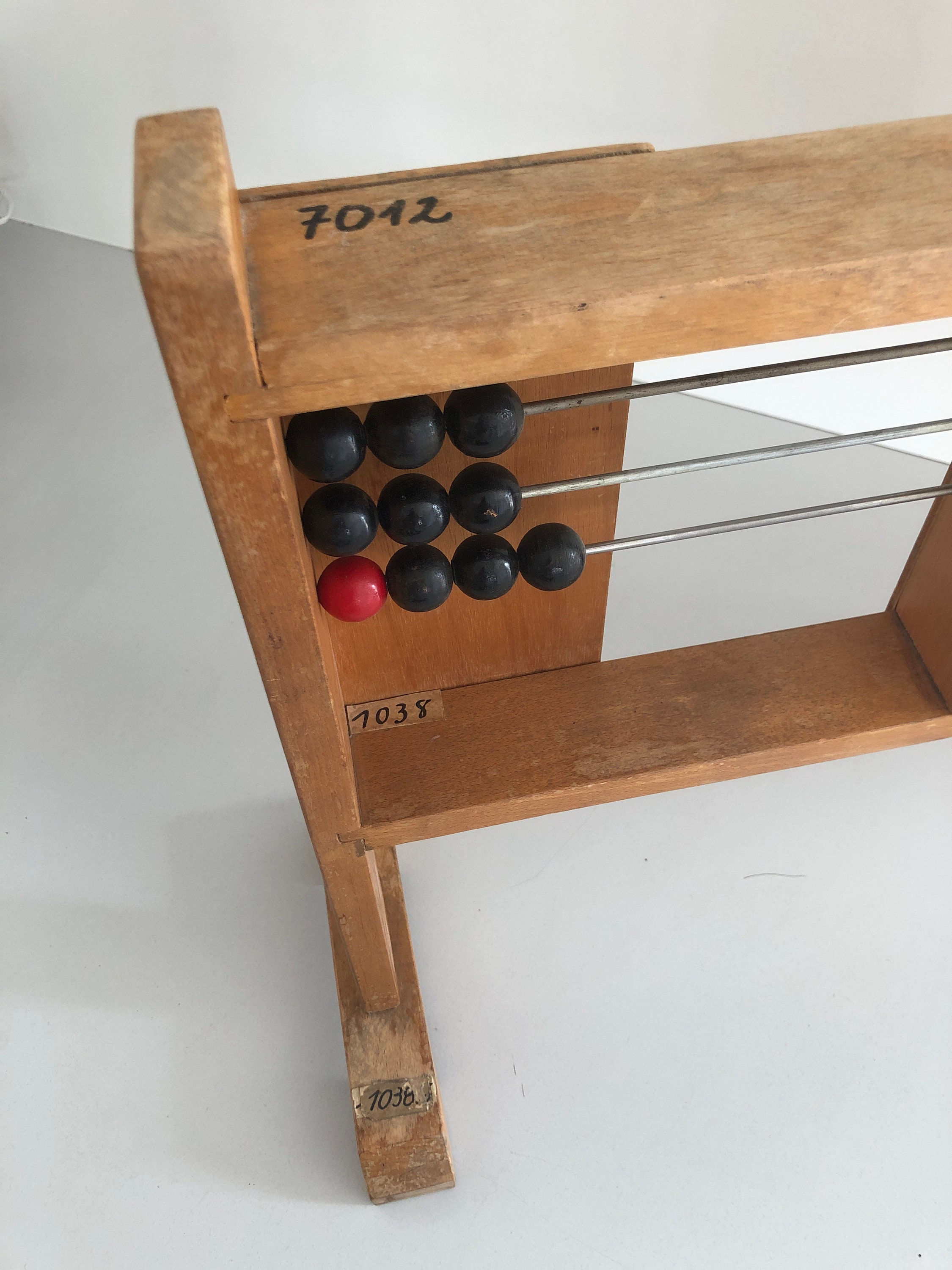 素晴らしい大型アンティークスクールそろばん、Zahlbildgerät Fr