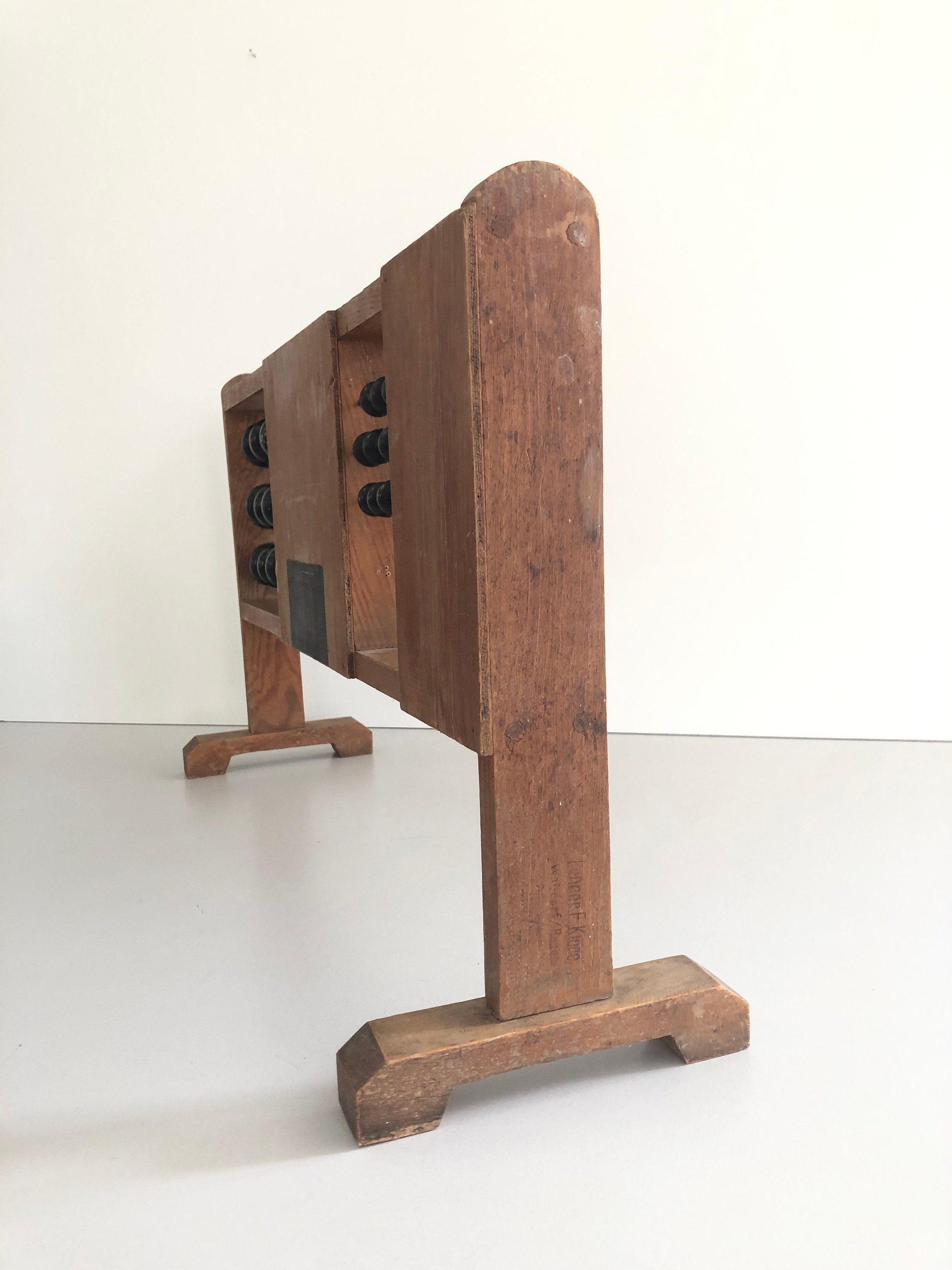 素晴らしい大型アンティーク学校用そろばん、30 年代 / 40 年代 素晴らしい大型アンティーク学校用そろばん、30 年代 / 40 年代