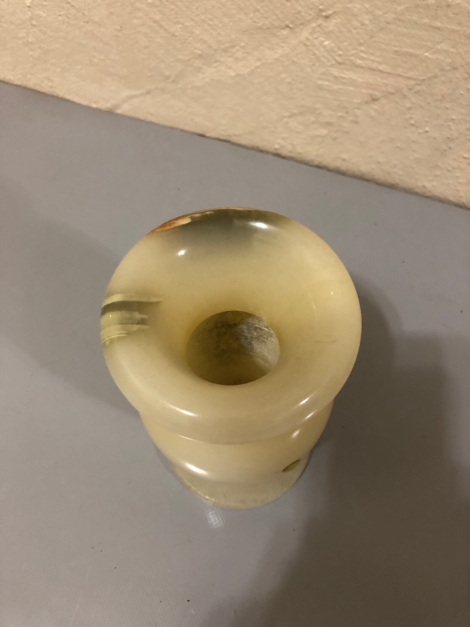 Very Beautiful Onyx Green & Brown Vase Rare Turkish Living Etsy