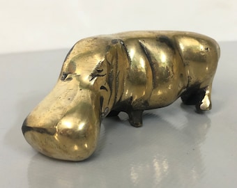 Very Beautiful Solid Brass Hippo Figurine