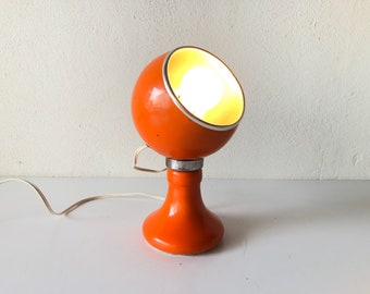 Pop Art Rare Orange Desk Lamp, 2 piece with Magnet, 1970s, Italy
