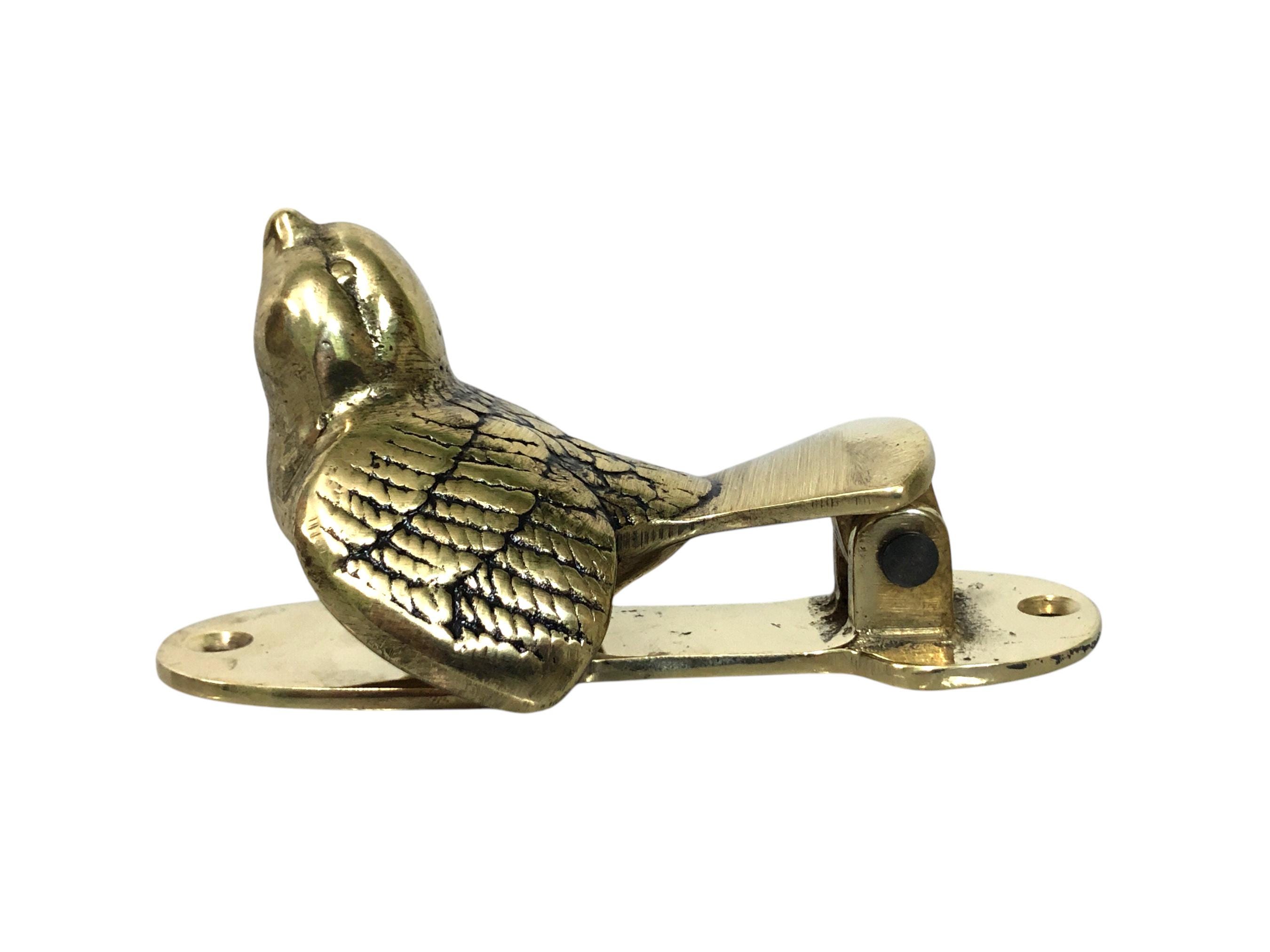 Lovely Sparrow Brass Doorknocker