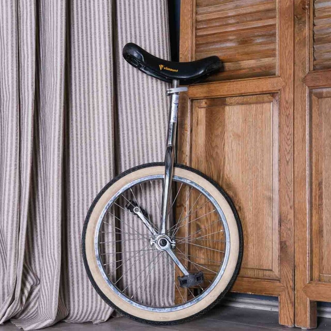 Vintage French Unicycle, Juggler's Bike, Circus Bike by Utility, 1980s