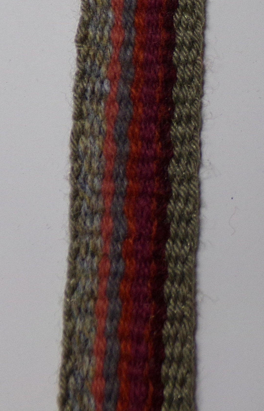 Heavy Rug Yarn Inkle Loom Sash 54 X 1.5 Belt Etsy