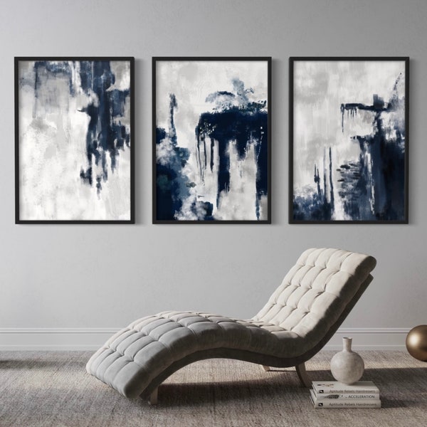 Navy Artwork Etsy UK