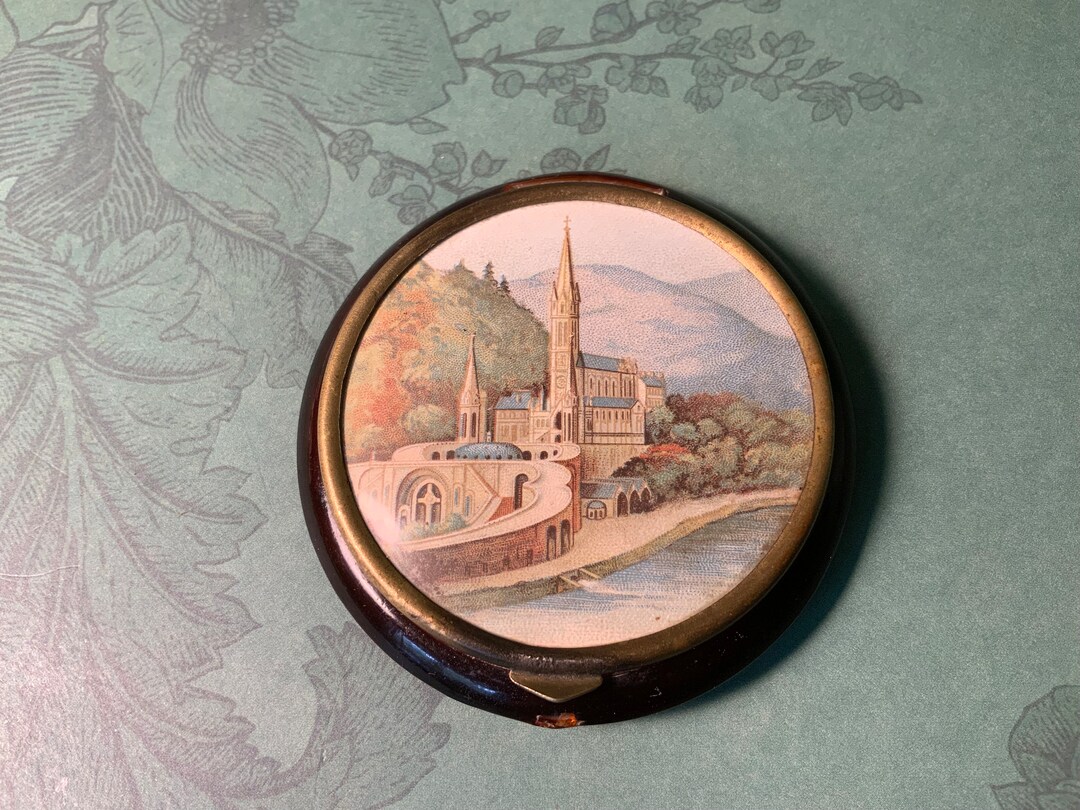 Vintage French Powder Compact - Etsy