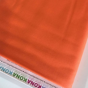 Kona Quilting Cotton Solid Orangeade Fabric K001-853 Robert Kaufman