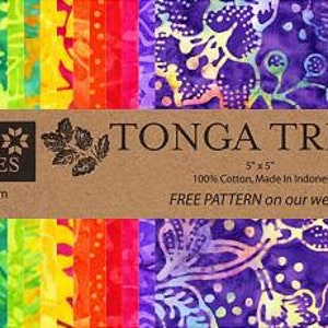 Timeless Treasures Tonga Batiks Gumdrop 5" Charm Squares