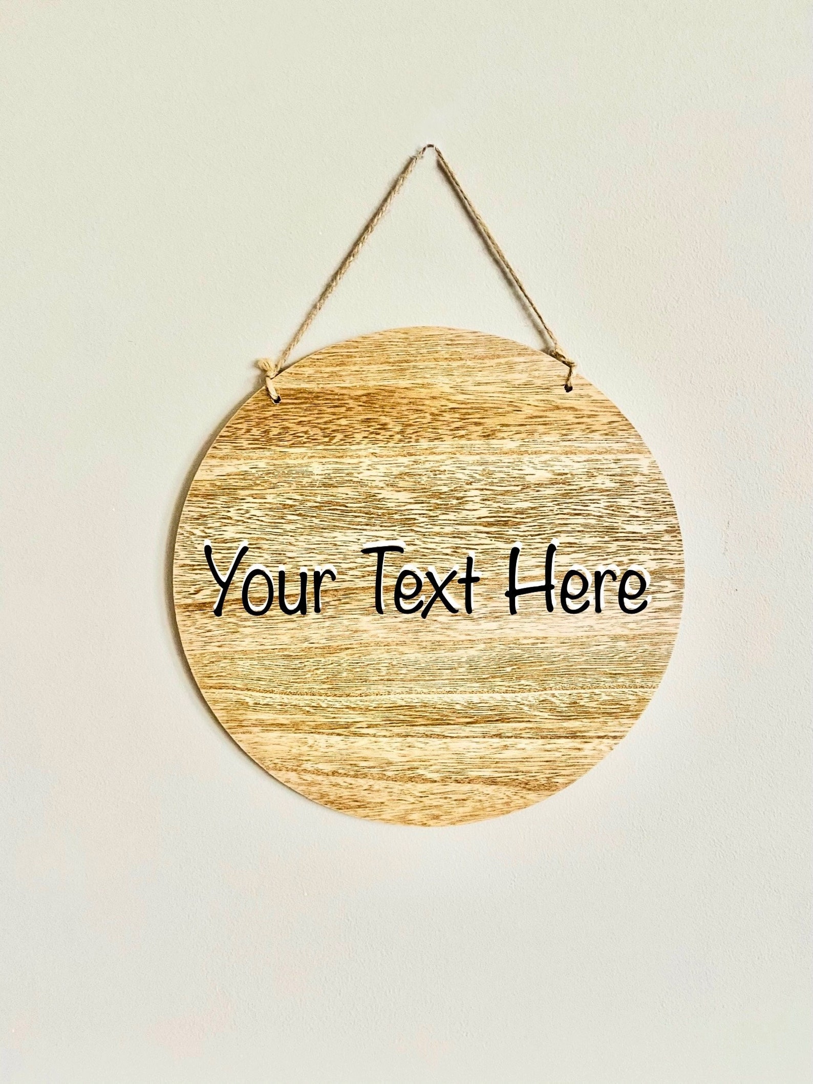 Wooden Circular Family Sign Etsy