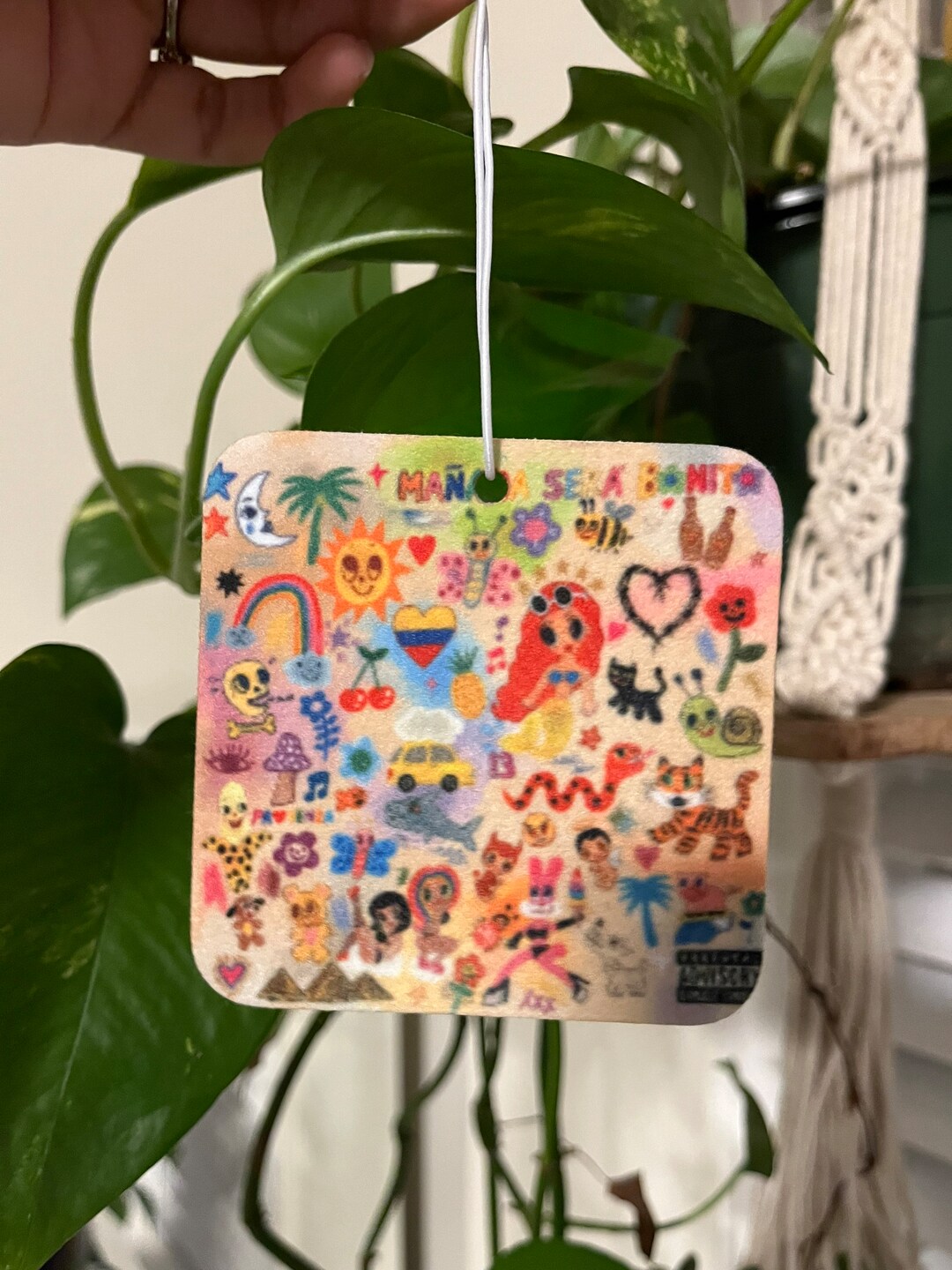 Karol G Car Air Freshener Picture Car Air Freshener Karol G Car Decor