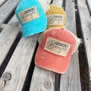 Country Boujee  trucker baseball woman’s hat