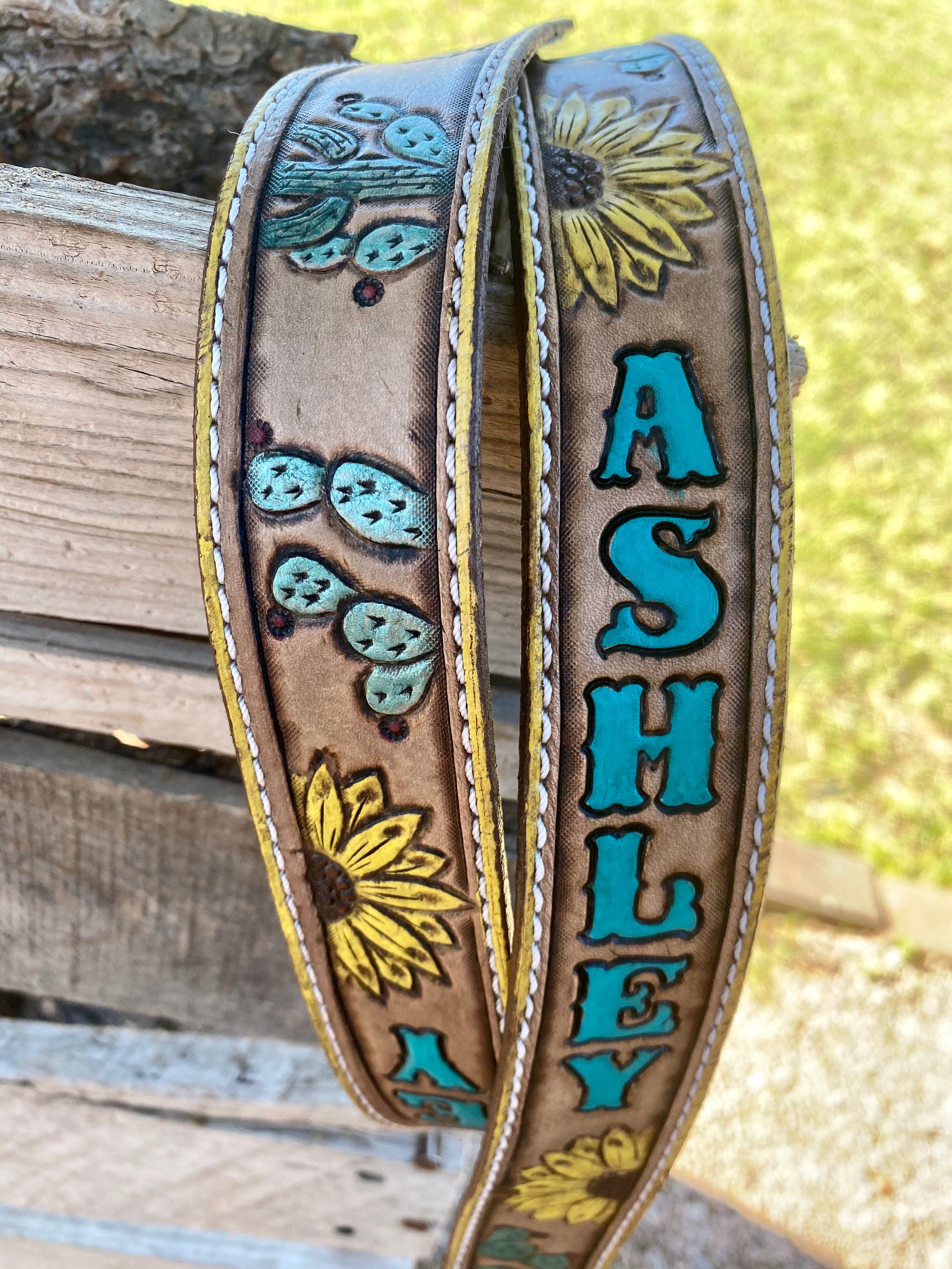 Custom Western Cowgirl Leather Purse Strap Etsy