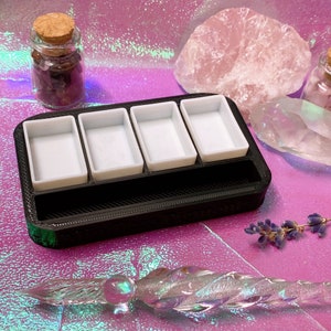 4 Whole Pan & Palette Inserts |3D Printed Paint Palette for Altoids or generic tins | Watercolor or Gouache | PLA 3D Biodegradable