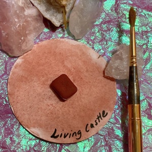 Living Castle | Moving Castle | Quarter Pan | Handmade Art Supplies | Honey Based Watercolor Paints