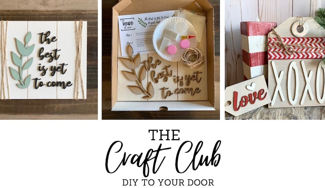 Adult Craft Subscription Box Monthly Surprise DIY Etsy