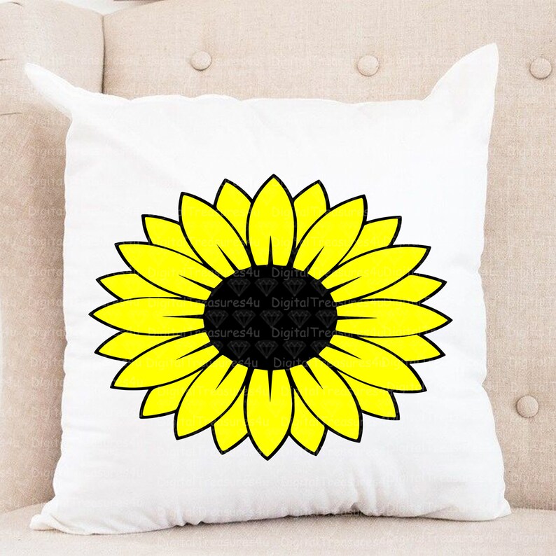Download Sunflower Svg Flower Svg Files For Cricut Digital Download | Etsy