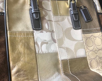 coach patchwork crossbody bolsa