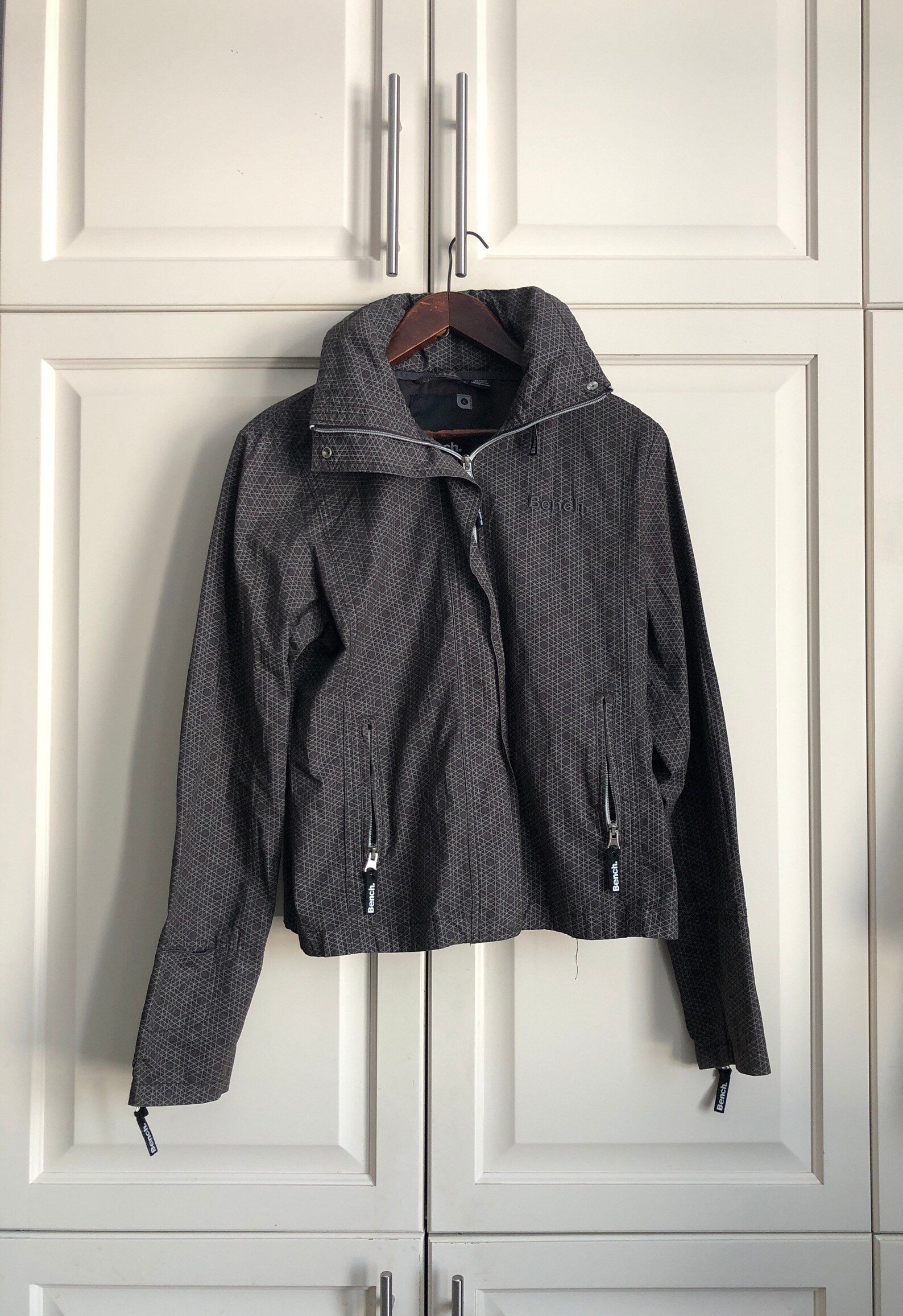 Bench grey hooded spring/fall jacket/coat Etsy