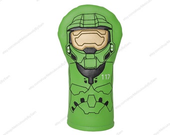 Halo Master Chief inspired golf driver headcover