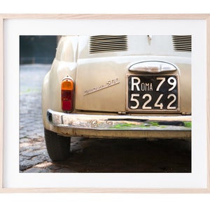 Cinquecento-Fiat-Italy-Rome-Large Italy Print-Italy wall art