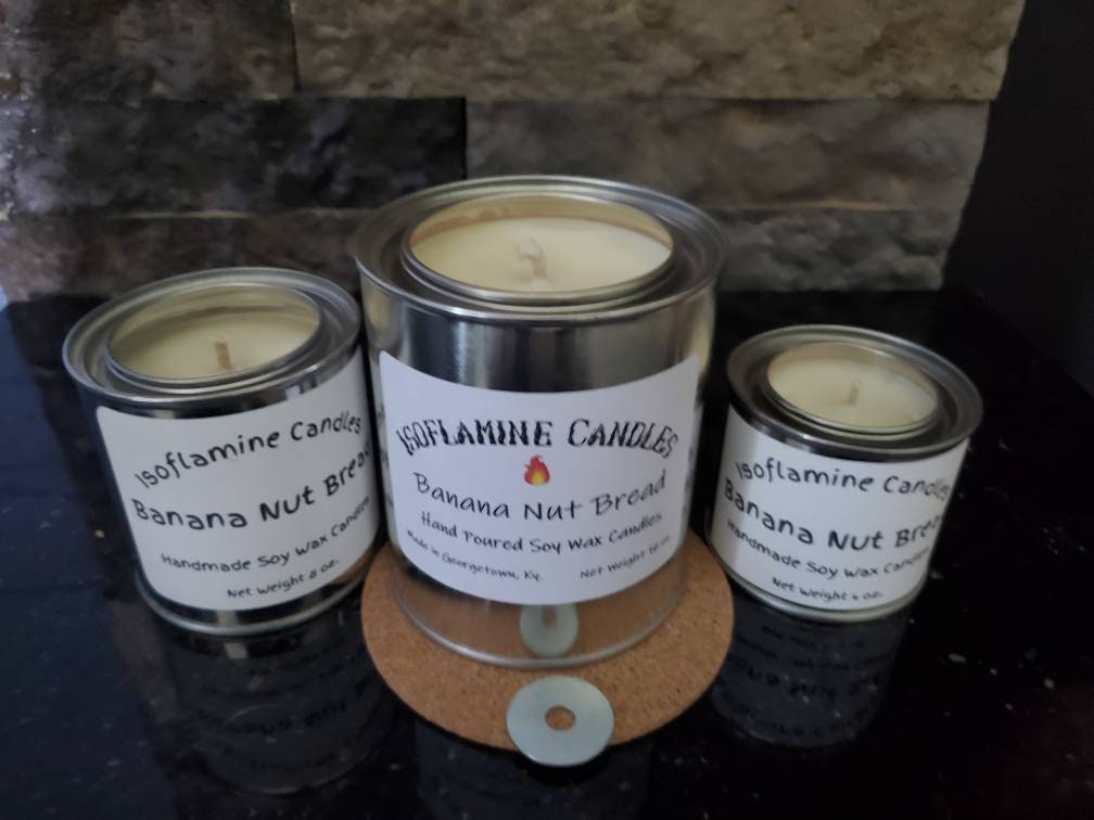 Tin Candles Hand Poured Modern Candles Candle In A Can Etsy