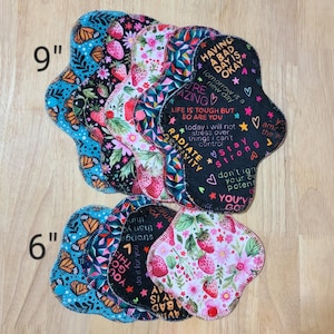 Minky Reusable Cloth Panty Liners (single liner) with Absorbent/Waterproof Zorb backing for Periods, Sweat, Discharge, & Bladder Leaks