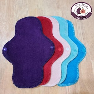Beautiful Organic Cotton Panty Liners (single liner) with Absorbent/Waterproof Zorb backing for Periods, Sweat, Discharge, & Bladder Leaks