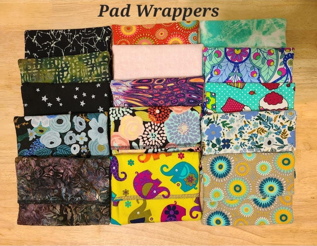 Reusable Pad Wrapper Pad Wrapper (single Wrapper) for Reusable Cloth Menstrual/incontinence ...