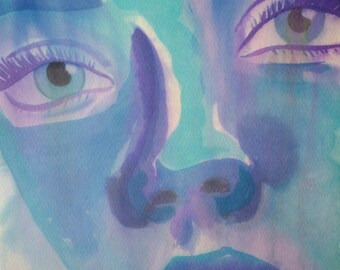 Longing - watercolor, unframed