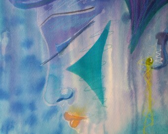 Inner peace - watercolor, unframed